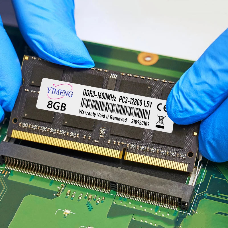 DDR3 DDR3L 4GB 8GB Laptop Memories Ram PC3L 1.35V 1066 1333 1600Mhz PC3 1.5V 8500 10600 12800 204Pin SODIMM Notebook Memory Ram