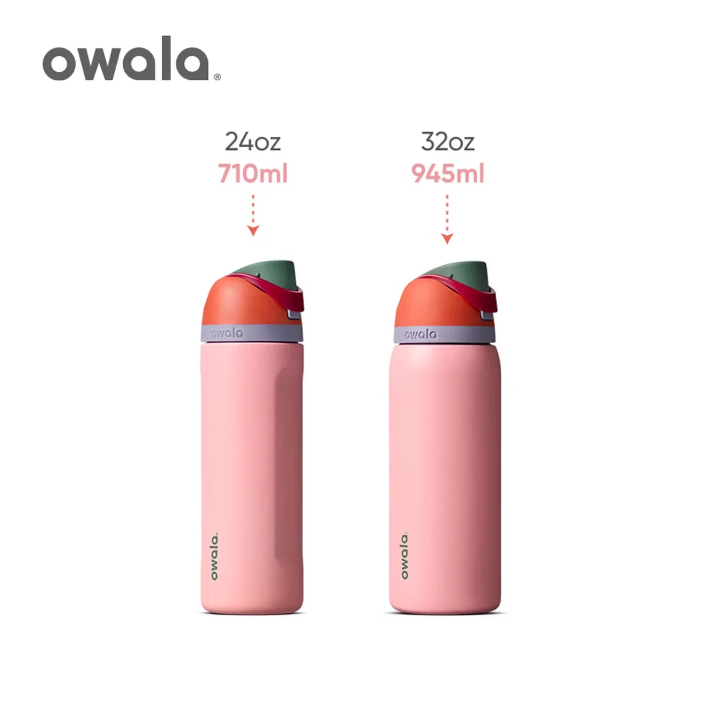 Owala portable cup, one handed open lid, large capacity water cup, straw cup, insulated cup, 710mL | Sugar High