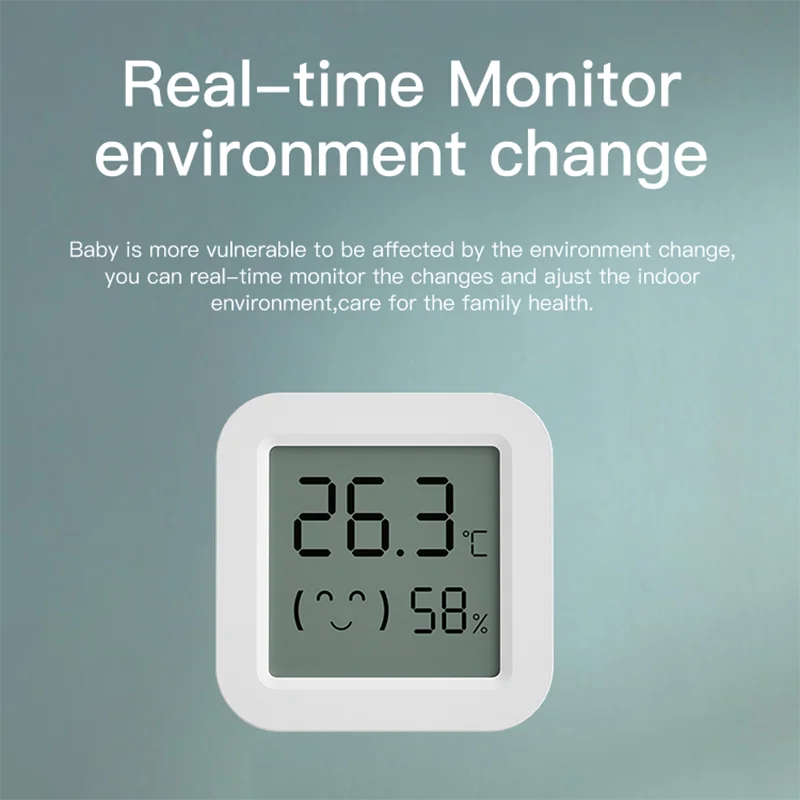 Tuya Zigbee Temperature Humidity Sensor Mini Screen Thermometer For Smart Home Automation Work with Google Home Alexa
