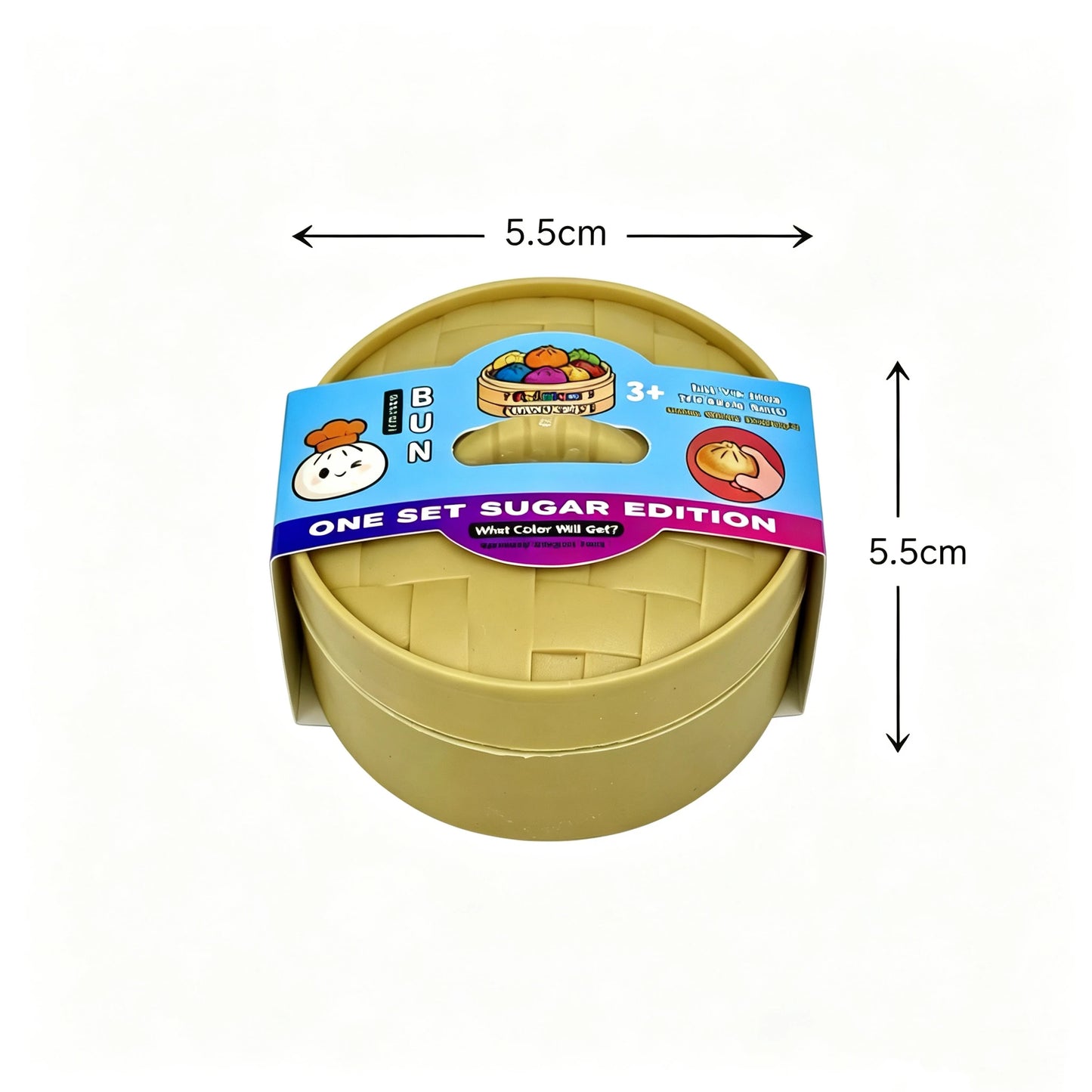 New 1-6pcs Blind Box Colorful Simulated Steamed Bun Squishy with Box Dumplings Sensory Squeeze Toy for Stress Relief