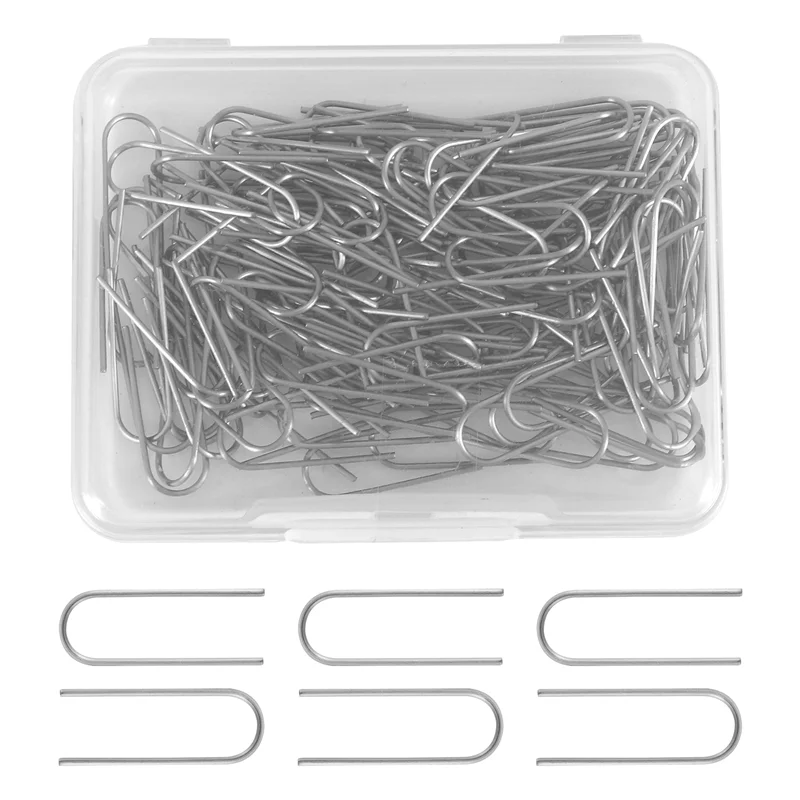 ABWP-High Temperature Nichrome Wire Jump Rings, U Hanger Hooks For Hobbyists DIY Pendant,Ornaments,Fusing In Glass