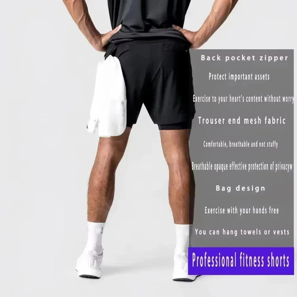 2026 Summer Genesis Evangelion Men's Cosplay Shorts Double-layer Two-in-one Shorts Quick-drying Fake Two-piece Unisex Shorts