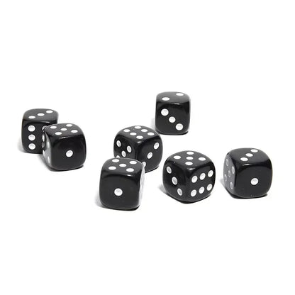 Miracle Dice 7 Black Die and Box Dice Number Change Close up Magic Tricks Mentalism Magicians Prop Gimmick Accessory Illusion