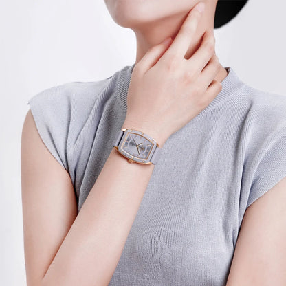 NAVIFORCE Women Quartz Watches Silicone Strap Student Sports Watch Big Dial Simple Tonneau Waterproof Wristwatches Dropshipping