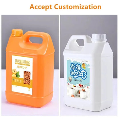 1/2/3/4/5/6/10L Plastic Airtight Bottle with Lid Food Grade HDPE Bucket Sealed Large-Capacity Oil Jerrican Gel Shampoo
