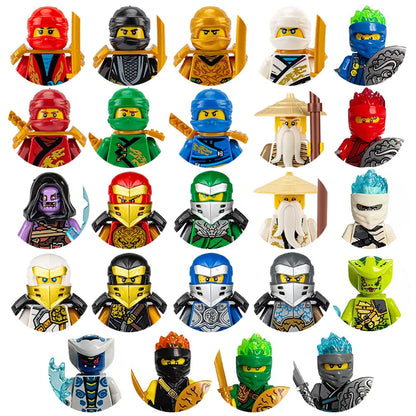City character building block figure set, little block people, block accessories, engineer, doctor, firefighter, kids' toy