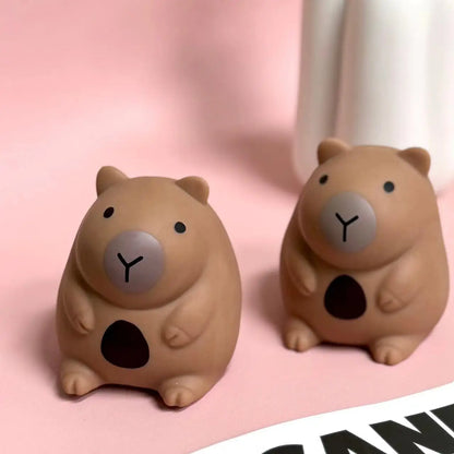 Little Chubby Capybara Squeeze Toys Cute Capibara Slow Rebound Release Squeeze Toy Kapibara Stress-relieving Mini Fidget Toys