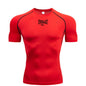 Men's Everlast Tight Short Sleeved T-Shirt for Gym Boxing and Running, Fast Drying and Slim Fit Sports Top