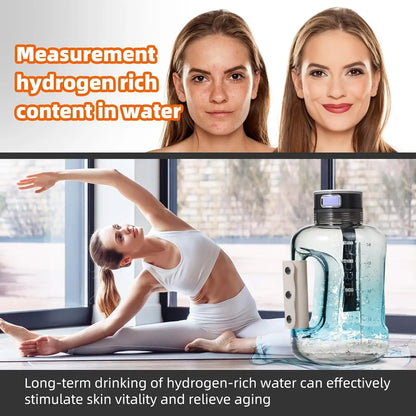 Hydrogen Water Bottle 1.5L Portable Hydrogen Rich Water Generator Large Capacity Sports Cup for Gym Outdoor Fitness