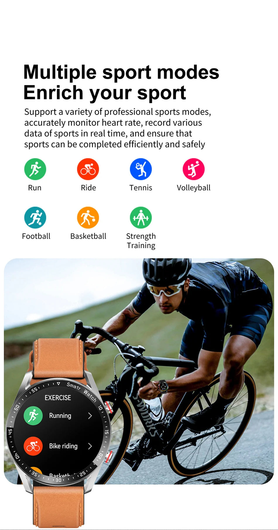 2026 NEW 1.5 inch Smart Watch Men Bluetooth Call Heart Rate ECG Health Fitness Sports Watch Waterproof Business Man Smartwatch