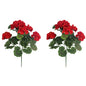 2/4pcs Artificial Flowers Faux Geranium UV Resistant Fake Flower for Planter Outdoor Garden Patio Decor Home Table Decoration