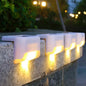 1~20PCs Solar Deck Lights Outdoor Waterproof LED Fence Lights Garden Step Lamp for Patio Stairs Railing Pathway Fences