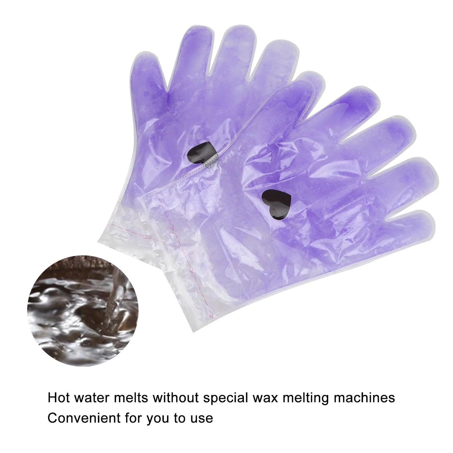Paraffin Wax Gloves Healing Softening Smoothing Skin Wax Caring Treatment Mask for Hand Feet Paraffin Wax Treatment Gloves