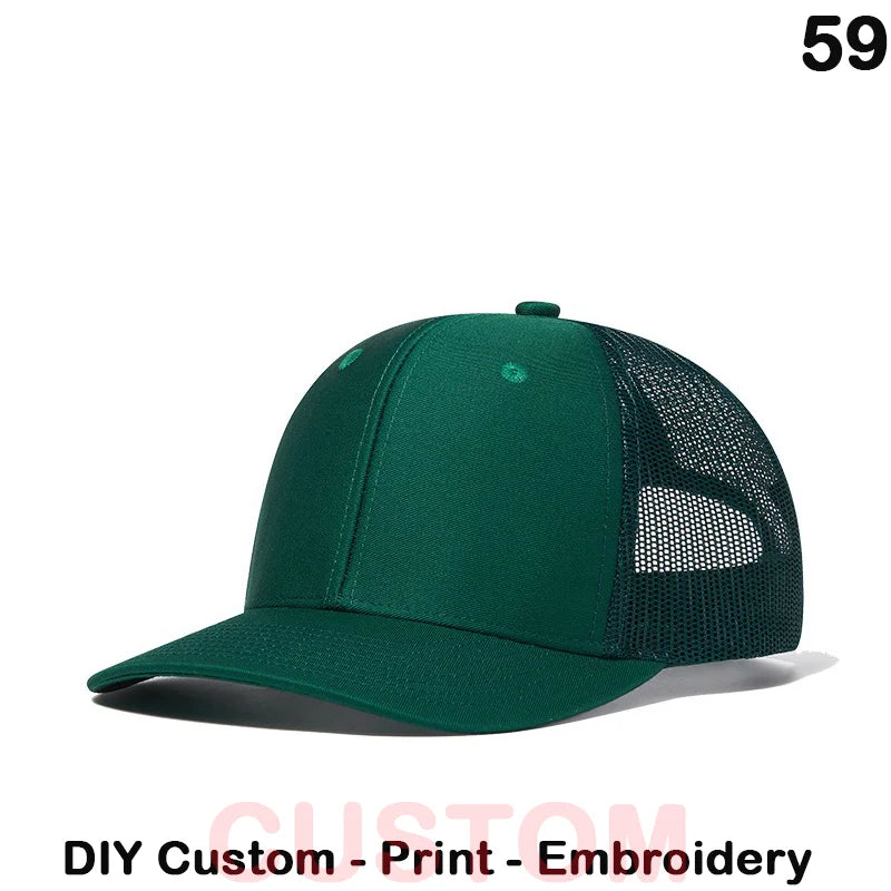 Fedoryn Custom Embroidery Baseball Cap for Men and Women DIY Design Mesh Cap LOGO Print Hat Quality Truck Hat Wholesale Unisex