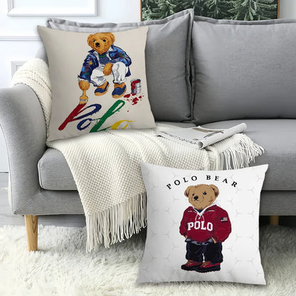 P-Polo Pillow Case Office Cushions Suitable For Sofa B-Bears Car Bedroom Decorative Cushion Cover
