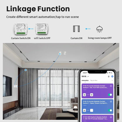 TNCE TUYA WIFI/Zigbee Switch Light Curtain Dimmer Smart DIY MINI Module, 2-way Control Breaker, Voice with Alexa Google Home