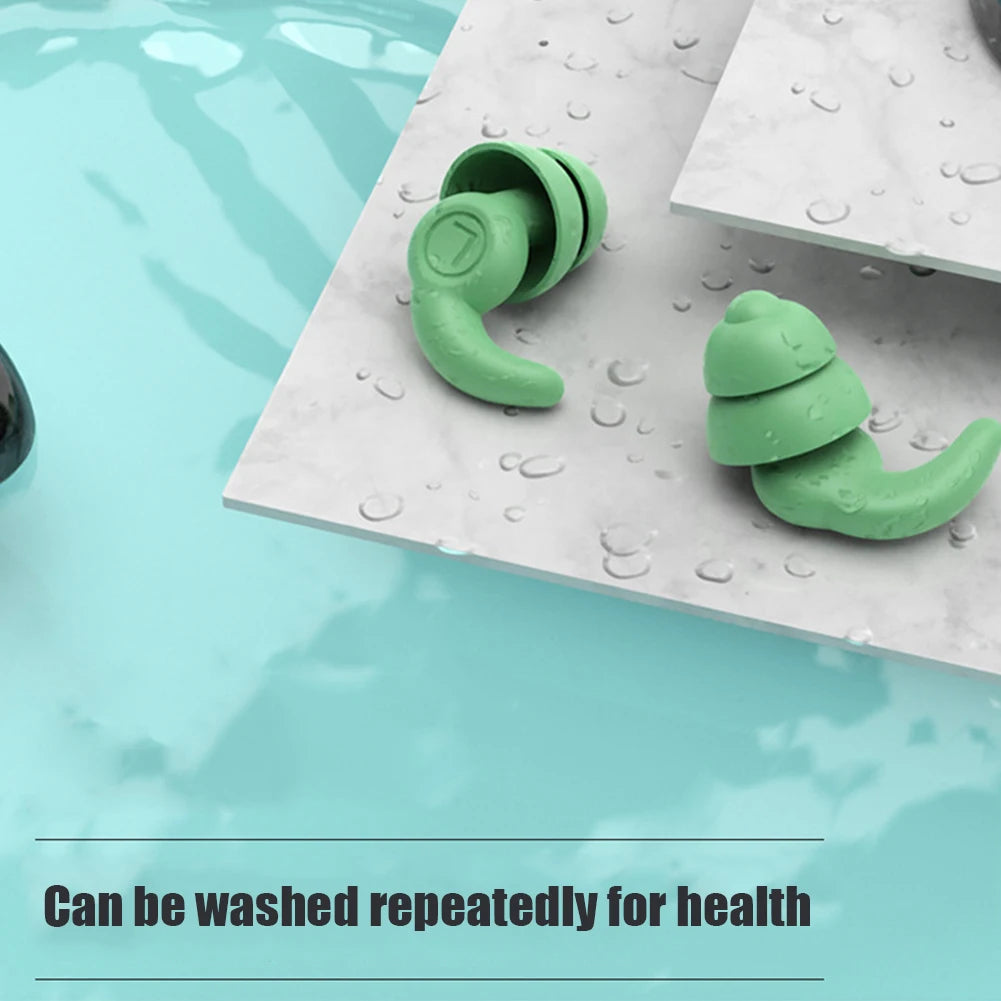 Soft Silicone Sleeping Ear Plugs Sound Insulation Ear Protection Earplugs Anti-Noise Plugs for Travel Silicone Noise Reduction