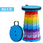 Telescopic Folding Camping Chair, Portable Foldable Camping Stool, Folding Beach Chair, Foldable Stool for Fishing Hiking Garden