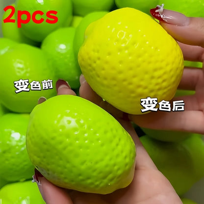 Color-Changing Lemon Squishy Fidget Toys Lemon No rebound Stress Ball Squeeze Toy ASMR Sensory Stress Relief Toy for Adults ﻿