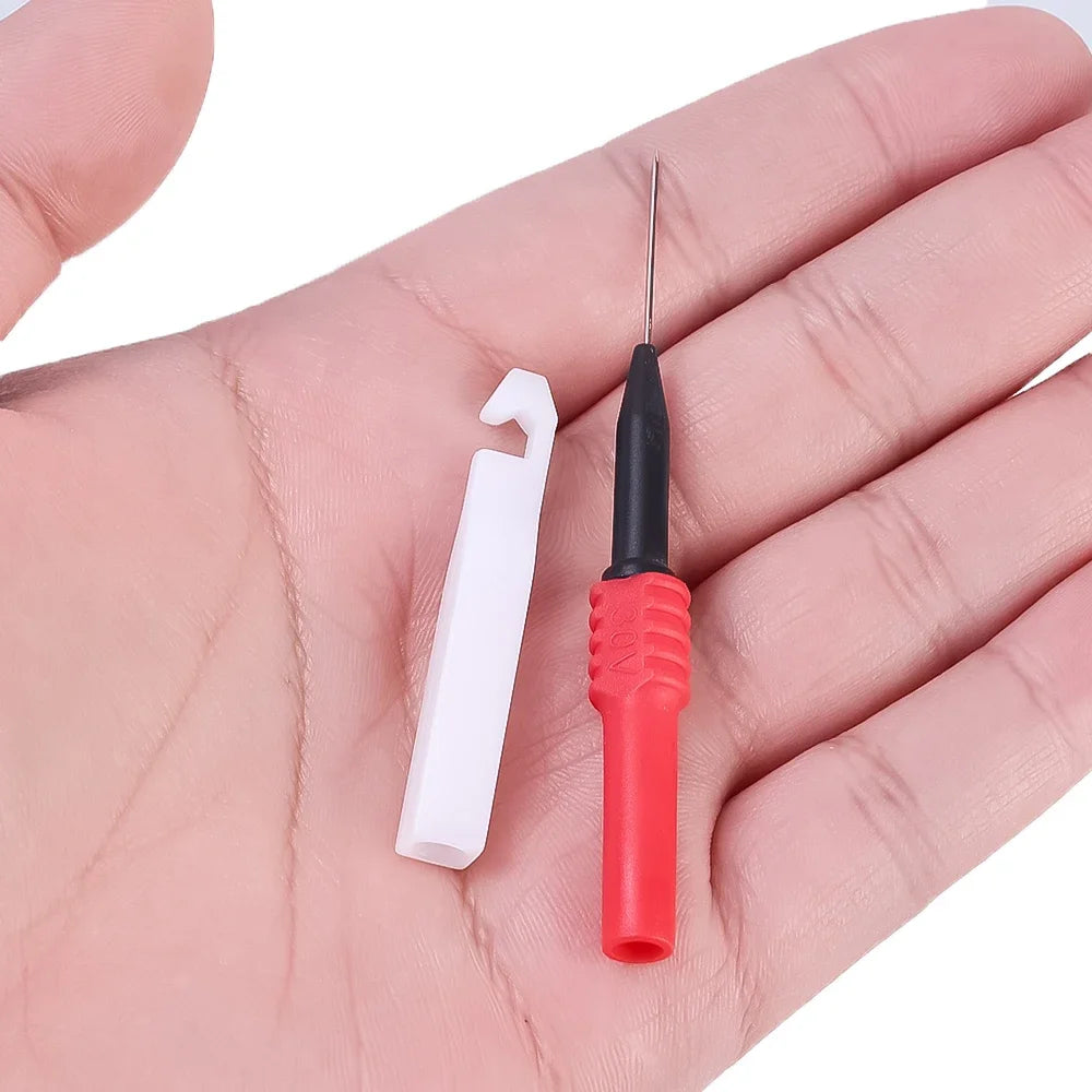 30V Diagnostic Tools Multimeter Test Lead Extention Back Piercing Needle Tip Probes Autotools Automotive Kit Machine 0.7MM