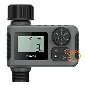 INSOMA Automatic Water Timer Intelligent Irrigation Watering System LCD Display IPX5 Sprinkler Timer Garden Programmer Equipment