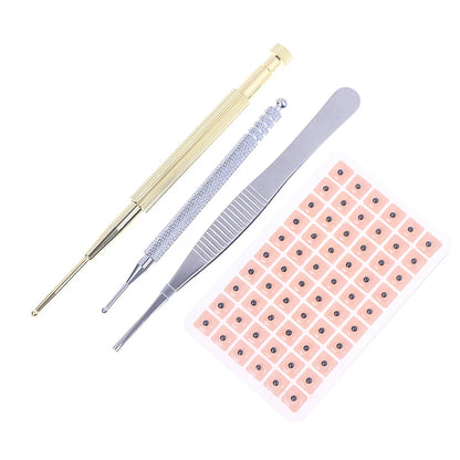 1200Pcs Cowherb Seed Ear Stickers Set Auriculotherapy Acupuncture Massage Therapy Dredge Body Meridians Improve Vision Treat