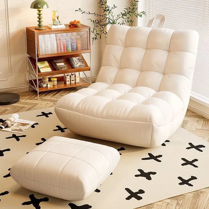 Modern Lazy Sofa Single Sofa Chair Convertible Leisure Bed Small House Living Room Balcony Comfortable Couch Seat Adult Chair