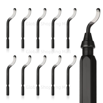 RB1000 Handle Burr Deburring Remover Cutting Tool With 10 Pcs Rotary Deburr Blade Professional Deburring Tool Kit