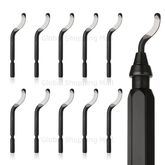 RB1000 Handle Burr Deburring Remover Cutting Tool With 10 Pcs Rotary Deburr Blade Professional Deburring Tool Kit