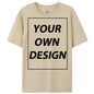 Personalized Custom Print Summer Y2K Team T-Shirt Cotton Casual Loose Short Sleeve Basics Fashion Tee Work Breathable Streetwear