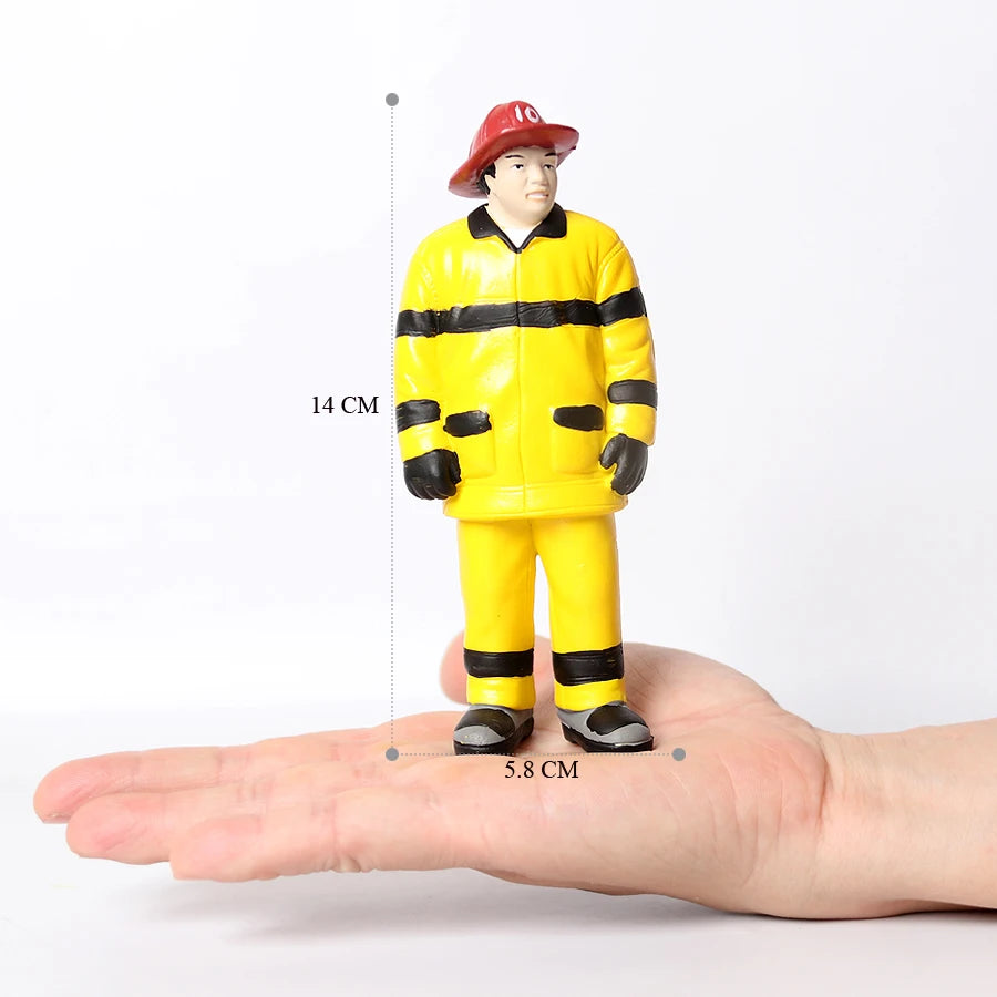 Realistic Professionals Pretend Career People Figures,Representing a Variety Of Occupations From Fire Fighter to Nurse Figurines