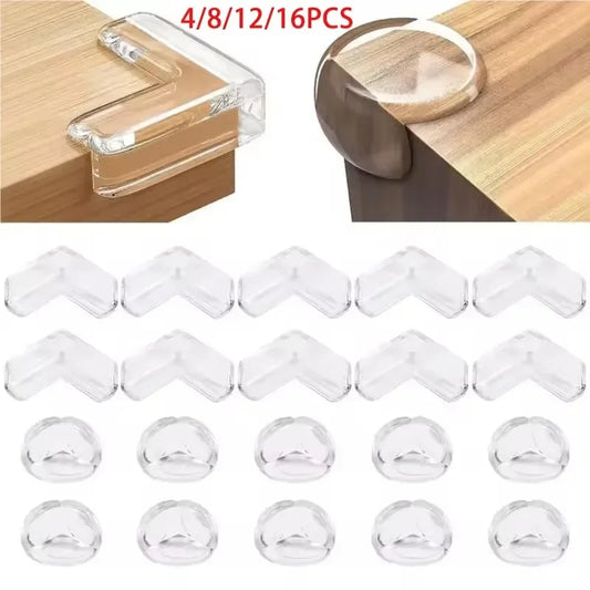 Child Baby Safety Silicone Protector Table Soft Transparent Children Anti Collision Table Corner Edge Protection Cover