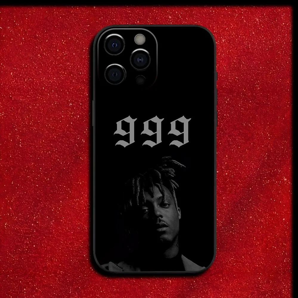 Rapper Juice WRLD 999 Phone Case For iPhone 17 16 15 11 12 14 13 Pro Max Mini XS XR 7 Plus 17E Shockproof Silicone Cover Fundas
