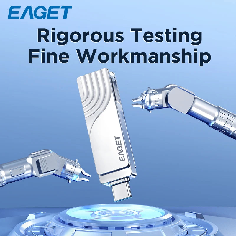 EAGET CF30 USB 3. 2 Type C To USB Flash Drive Pen Drive 1T 32GB 2 in 1 USB 3.2 Memory Stick Flash Disk Type-C Pendrive