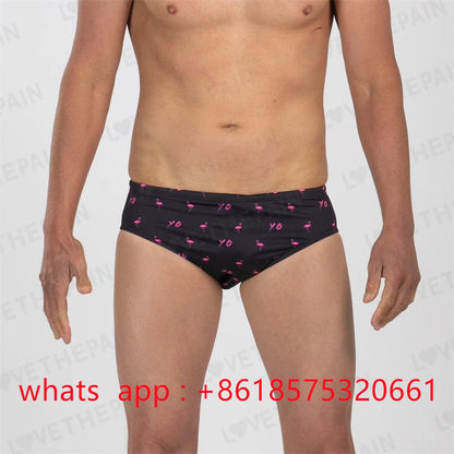 Zootekoi Mens Swimming Trunks Beach Surf Tights Shorts Endurance Athletic Training Quick Dry Jammer Diving Surfing Swimwear 2023