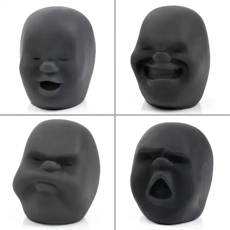 1 Pc Fun Simulated Human Face Emotion Ball, Fidget Toy Decompression Squeeze Ball Stress Toy for Kids and Adults