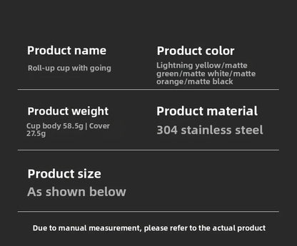 Mini Portable 304 Stainless Steel Insulated Water Bottle Lightning Yellow Camping Cup Beverage Storage Container Home Goods