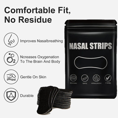 Nasal Dilator Patch Nasal Strips Anti Snoring Nose Strips Breathable Comfortable Improve Breathe Nose Patch Sleep Aid