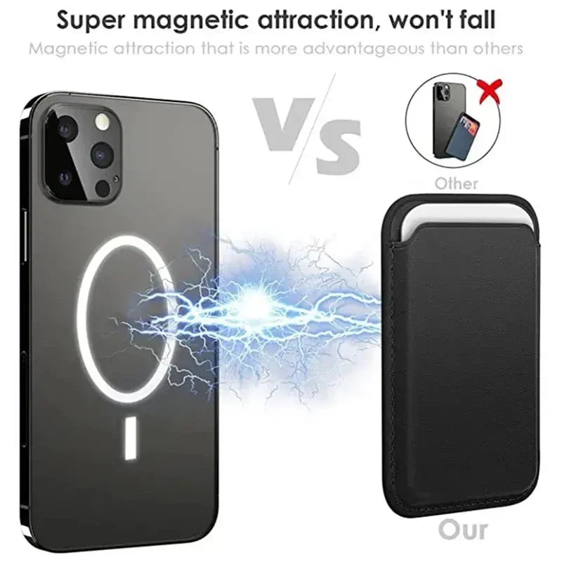 Leather Wallet Case For iPhone 15 Pro Max Magsafe Wallet Leather Compatible For iPhone 14 13 12 Card Holder with MagSafe 2026