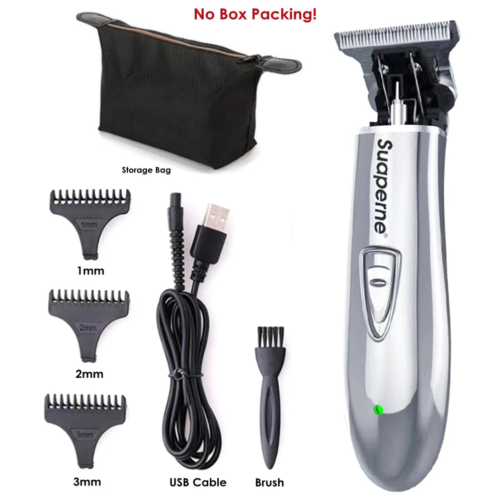 Professional Electric Hair Clipper Suaperne Rechargeable Hair Trimmer Beard Shaver Men Salon Barber Hair Cutting Machine