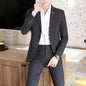 New Fashion Boutique Smart Casual Two Piece Suit Slim Fit Handsome British Style Business Suit With Trousers For Casual Party