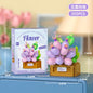 Bouquet Flower Mini Diy Building Block Toys for Children Bricks Blocks for Adults Constructor Micro Bricks Construction Set Gift