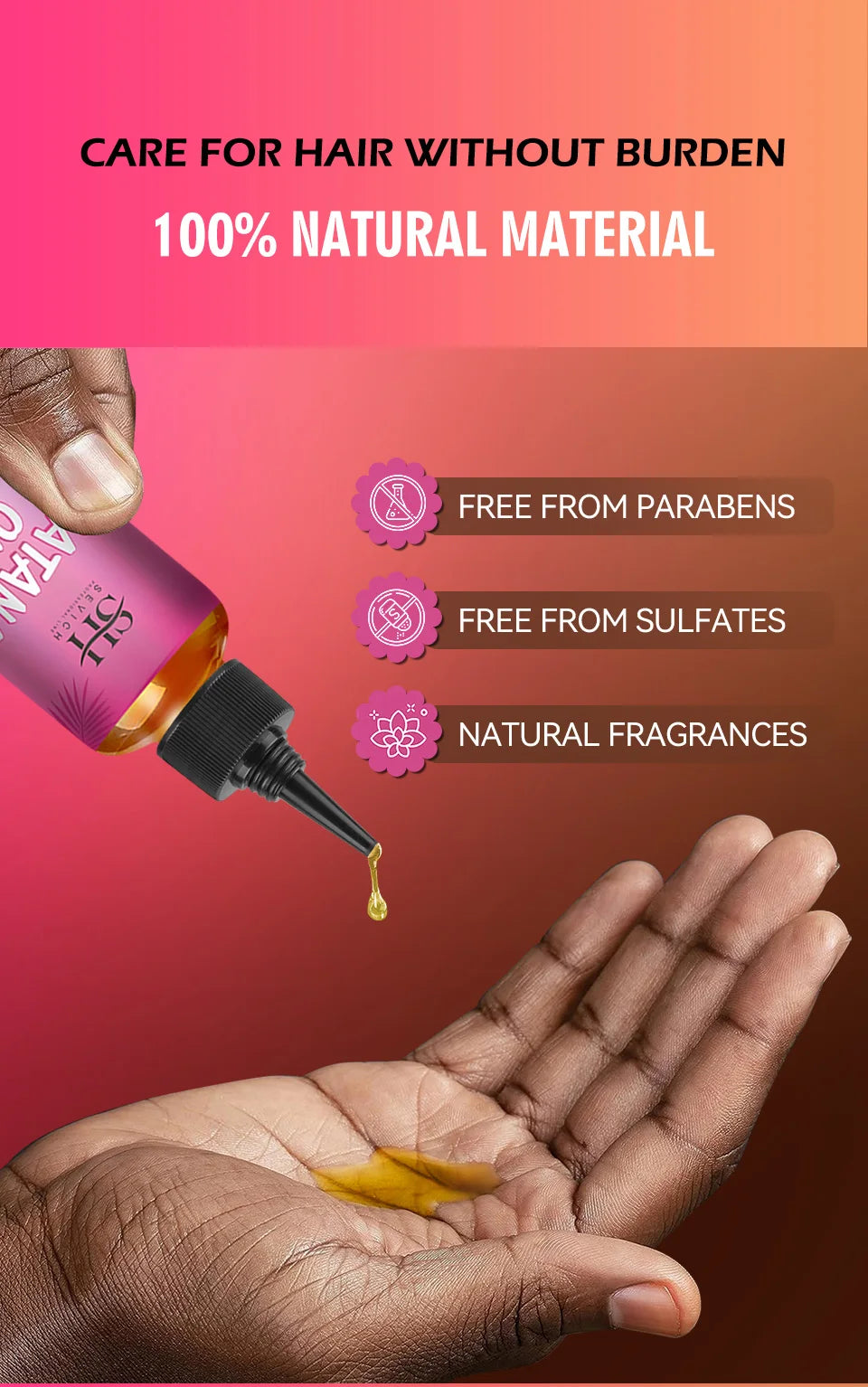 100% Batana Hair Fast Growth Oil Set African Crazy Traction Alopecia Batana Hair Mask Anti Hair Break Hair Regrowth Treatment