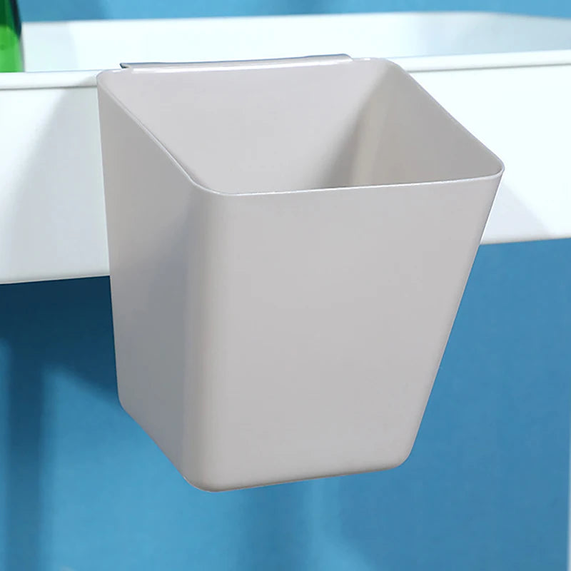 Plastic Hanging Storage Buckets For Trolley Portable Bedside Hanging Basket Household Back-mounted Kitchen Hanging Basket