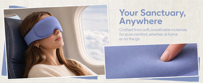3D Weighted Eye Mask, 3D Breathable Soft Comfortable Eye Mask for Sleeping, Light Blocking, Microgravity Alleviates Eye Fatigue