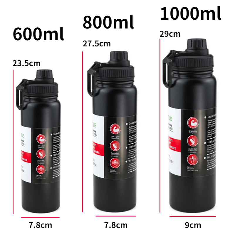 Outdoor Sports Thermos Water Bottle with Tea Filter 304 Stainless Steel Thermal Cup Leak-proof Vacuum Flask Drinkware
