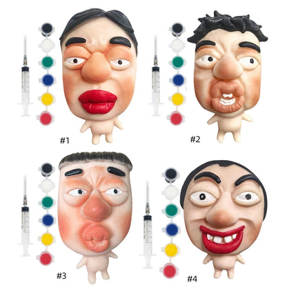Refillable Pimple Silicone Squeeze Toy with Pigment Fun Interactive Prank Acne Squeezes Toys for Adults Birthday Novelty Gift