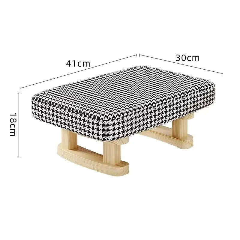 Creative Small Wood Chair Household Shoe Changing Stool Ins Sofa Living Room Foot Rest Stool Tea Table Children Bathroom Footsto