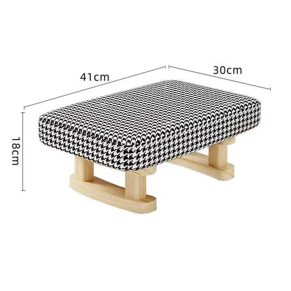 Creative Small Wood Chair Household Shoe Changing Stool Ins Sofa Living Room Foot Rest Stool Tea Table Children Bathroom Footsto