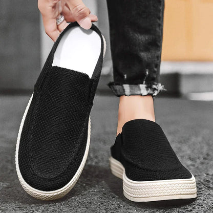 Summer 2026 New Men's Half-toe Slippers, Outdoor Casual Shoes, and Men's One-legged Lazy Shoes